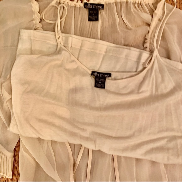 Ella Moss silk flyaway top with matching cami! - Picture 7 of 7